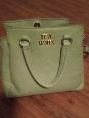 Steve Madden Mint Green Mini Satchel with Gold Hardware